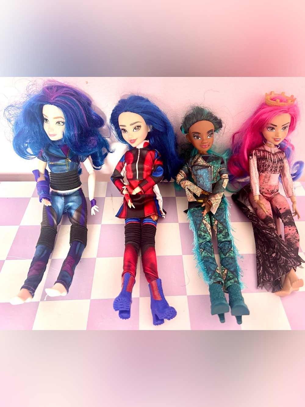 ALL FOUR Disney Descendants 3 Dolls: Mal, Evie, Uma, Audrey by Hasbro (LOT)